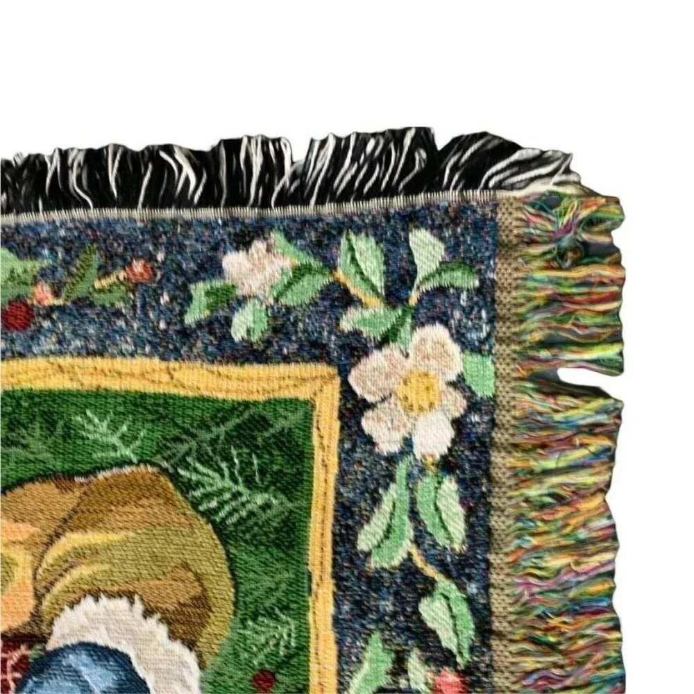 Betty Smith Whiteaker Christmas Tapestry‎ Blanket Throw The Season For Giving
